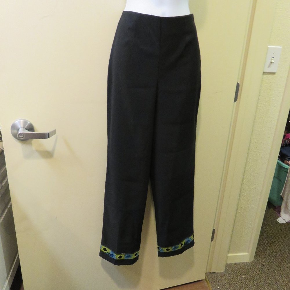 CLIO 80'S VINTAGE SLACKS / SIZE 2 / POLY/SPANDEX
